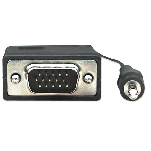 Kabel Svga Hd15-hd15 M/m Z Audio Jack 3.5mm 1.8m Czarny